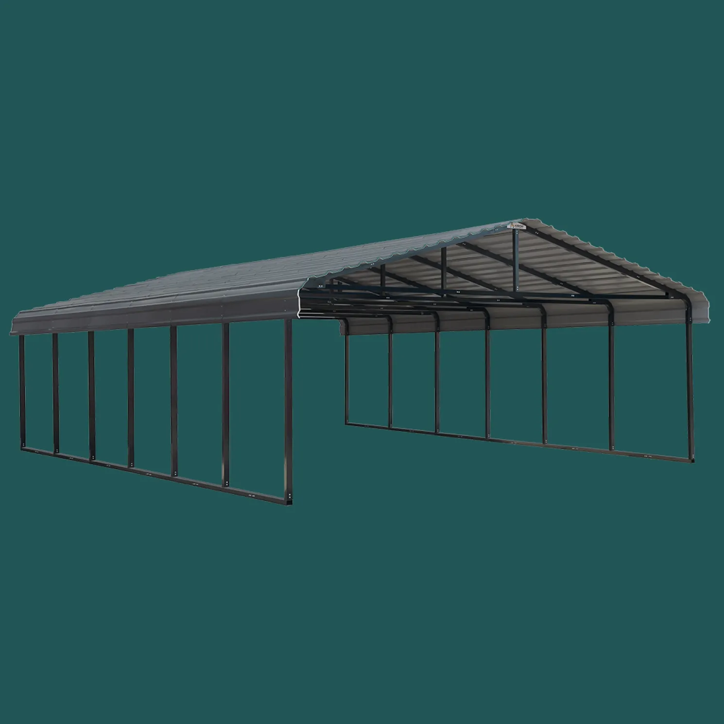 Arrow 20 x 29 x 7 ft Charcoal Carport
