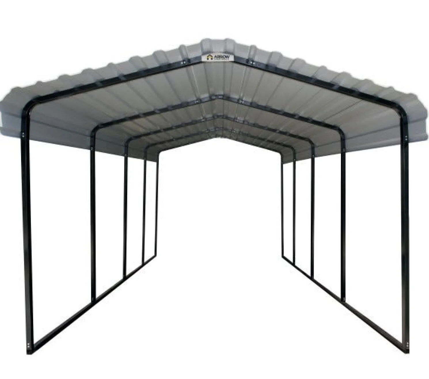Arrow Carport 12x20x09 Charcoal BKP