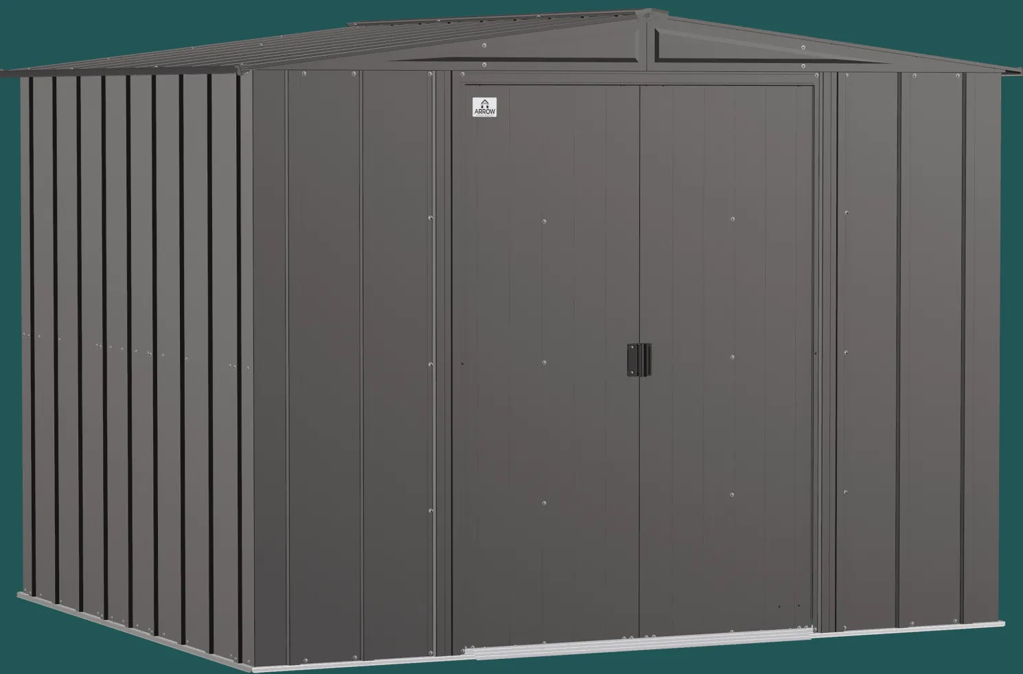 Arrow Classic Steel Storage Shed, 8X7, Charcoal