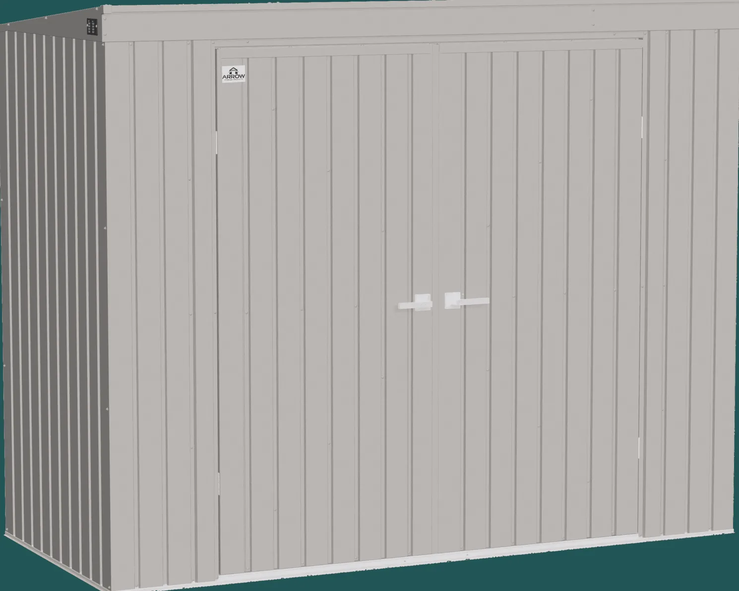 Arrow Elite 8 x 4 x 6 ft Cool Grey Steel Storage Shed