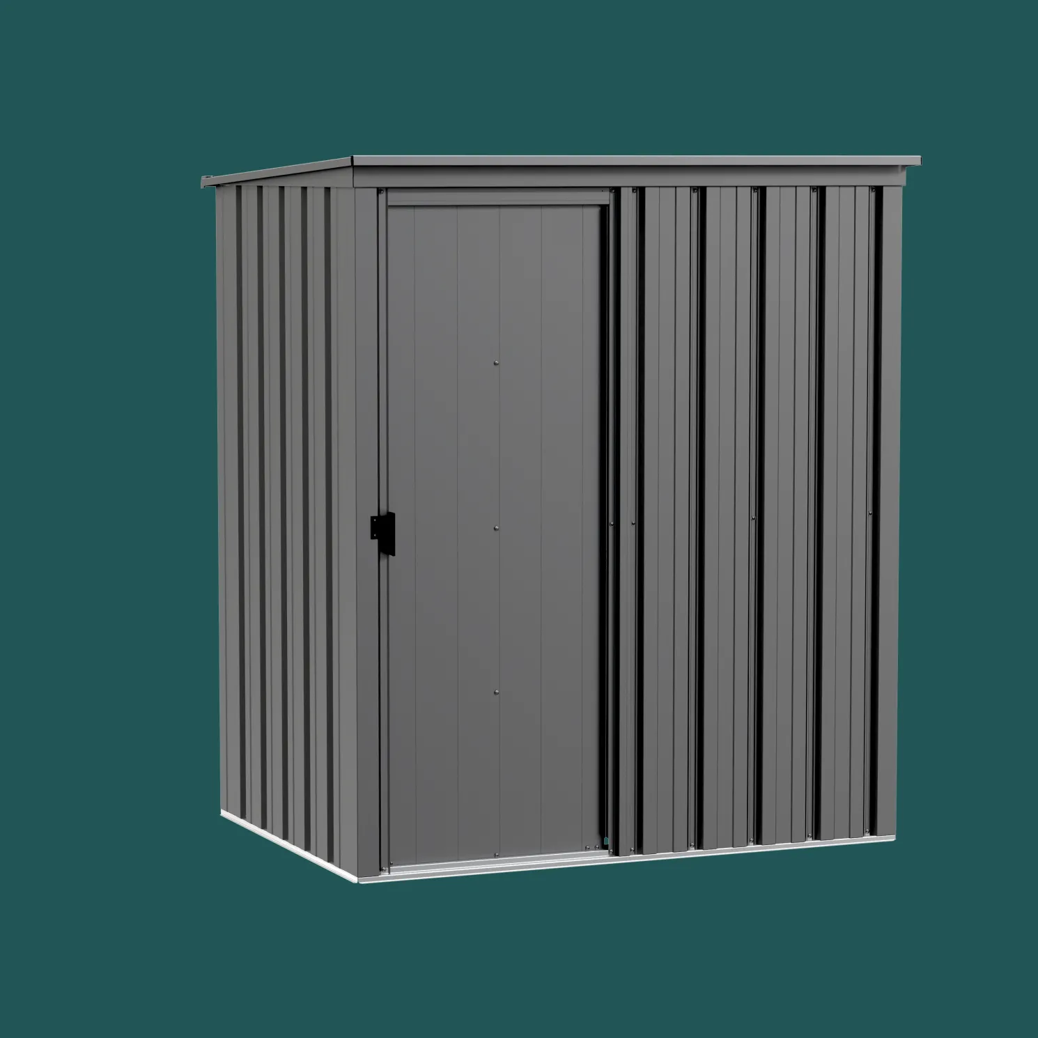 Arrow Essentials 5 x 3 x 6.2 ft Charcoal Steel Shed