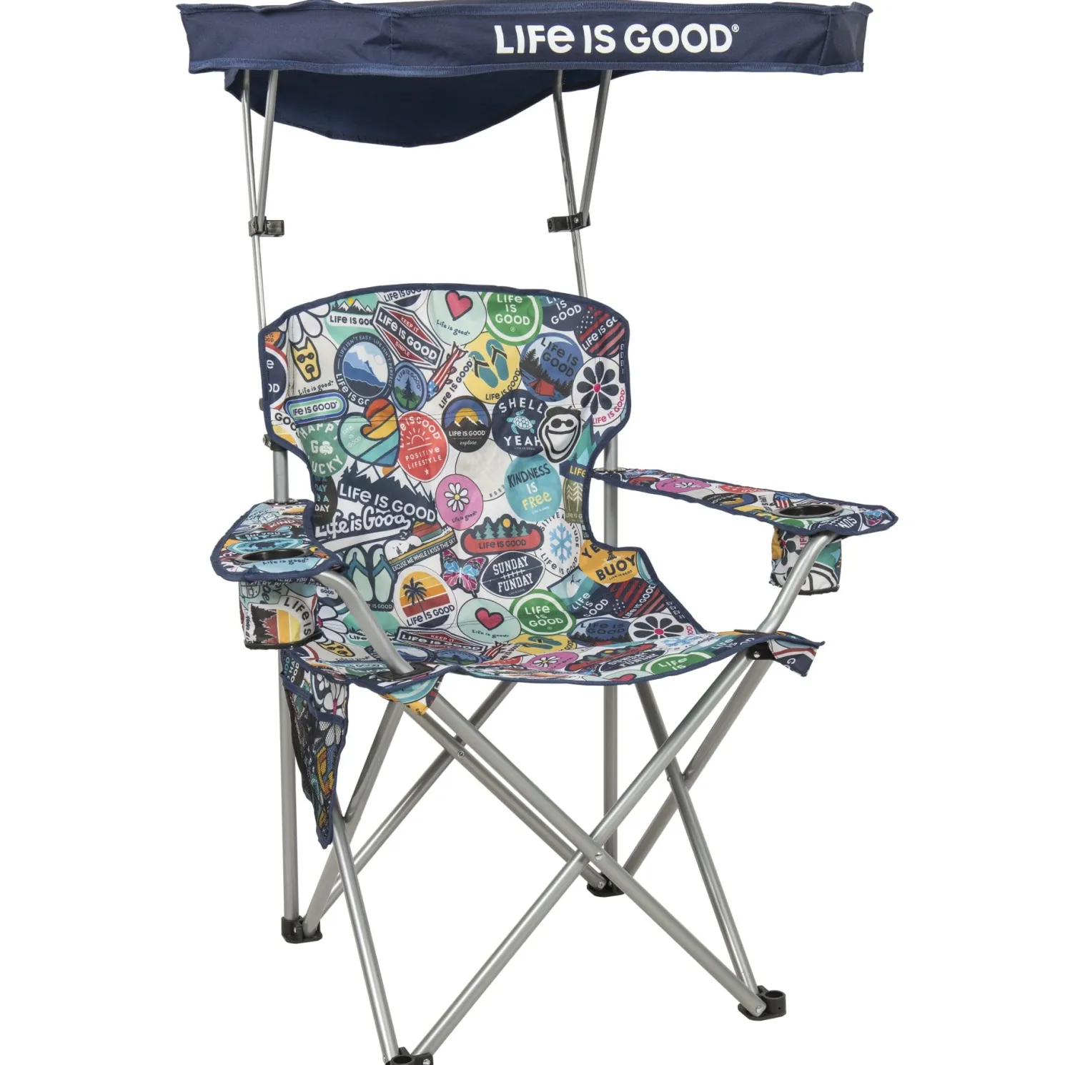 Life is Good® Blue Quad Chair With Canopy
