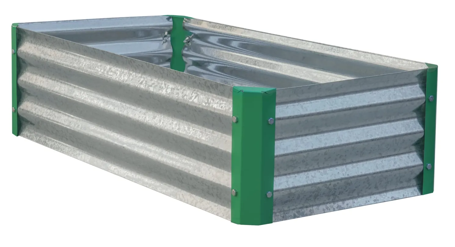 Miracle Gro 2 x 4 x 1 ft Galvanized/Green Miracle-Gro® Raised Garden Bed