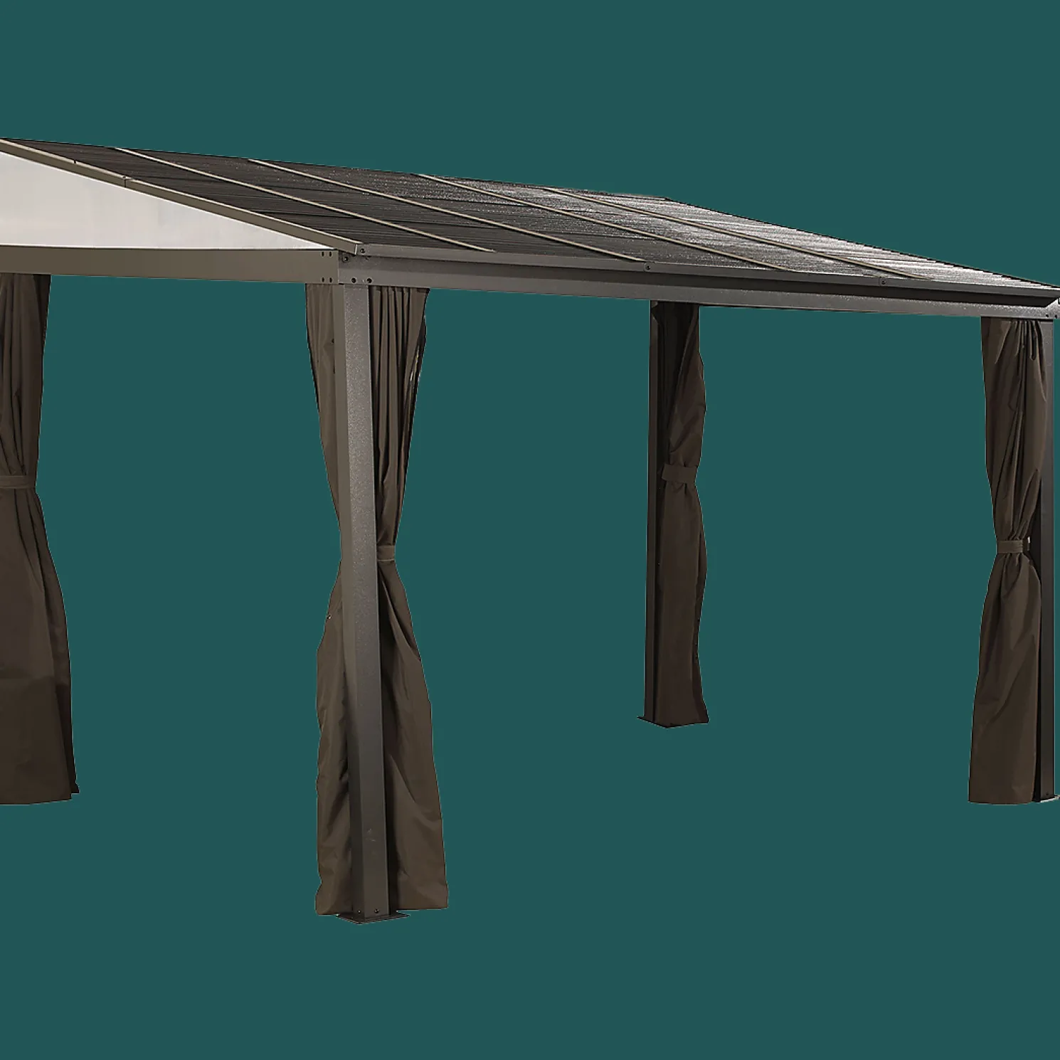 Portland Wall-Mounted Hardtop Gazebo