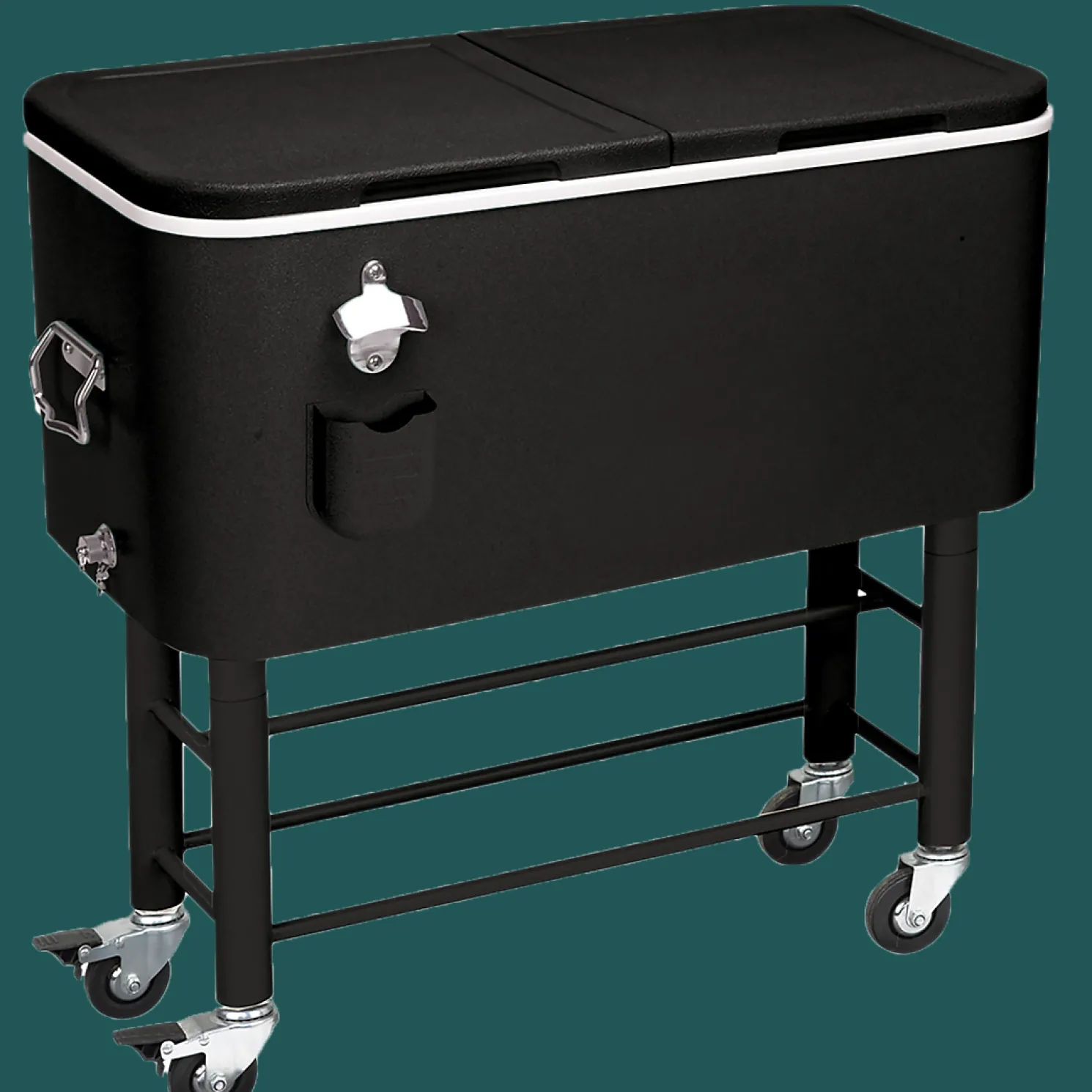 RIO Gear Entertainer Rolling Party Cooler, 77 qt.