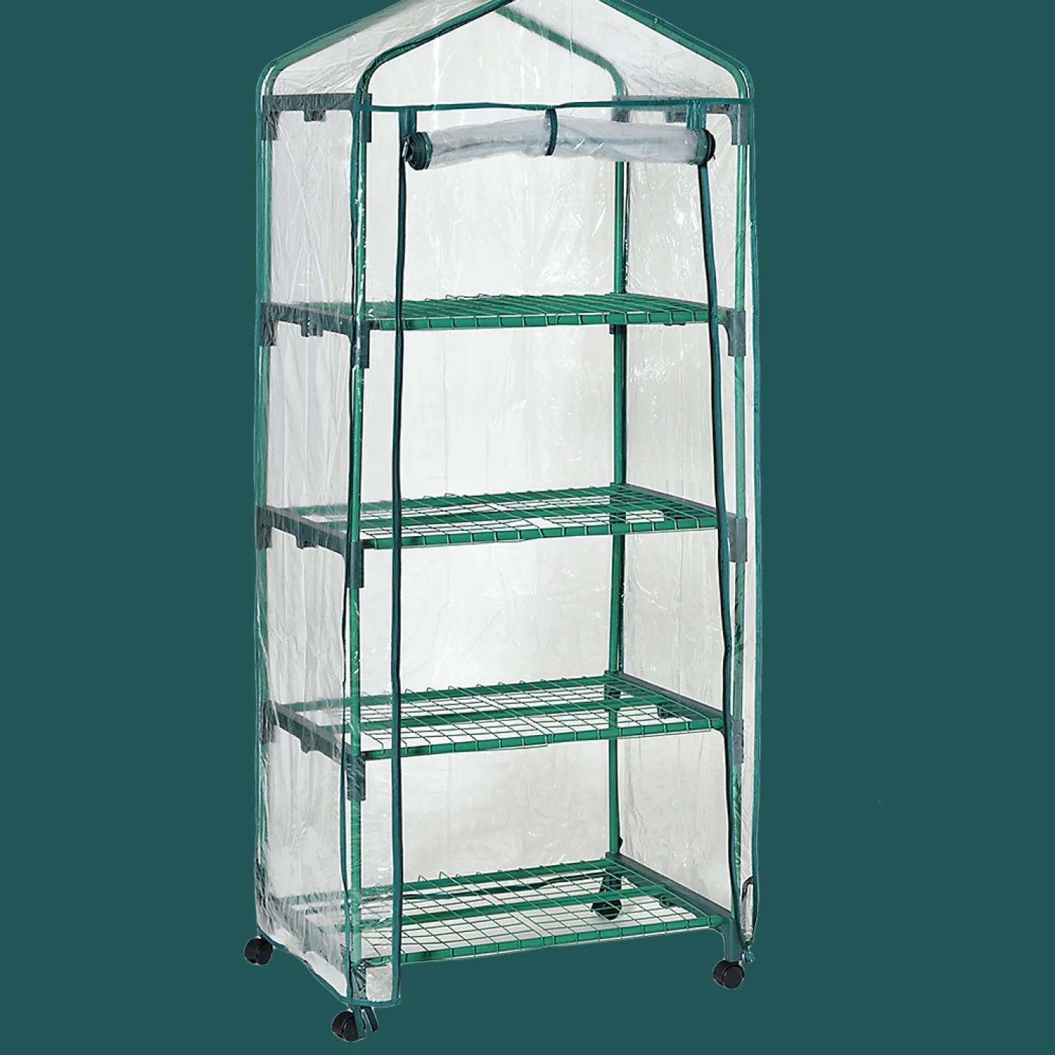 ShelterLogic Grow IT 2 x 1 x 5 ft Clear 4-Tier Mini Growhouse