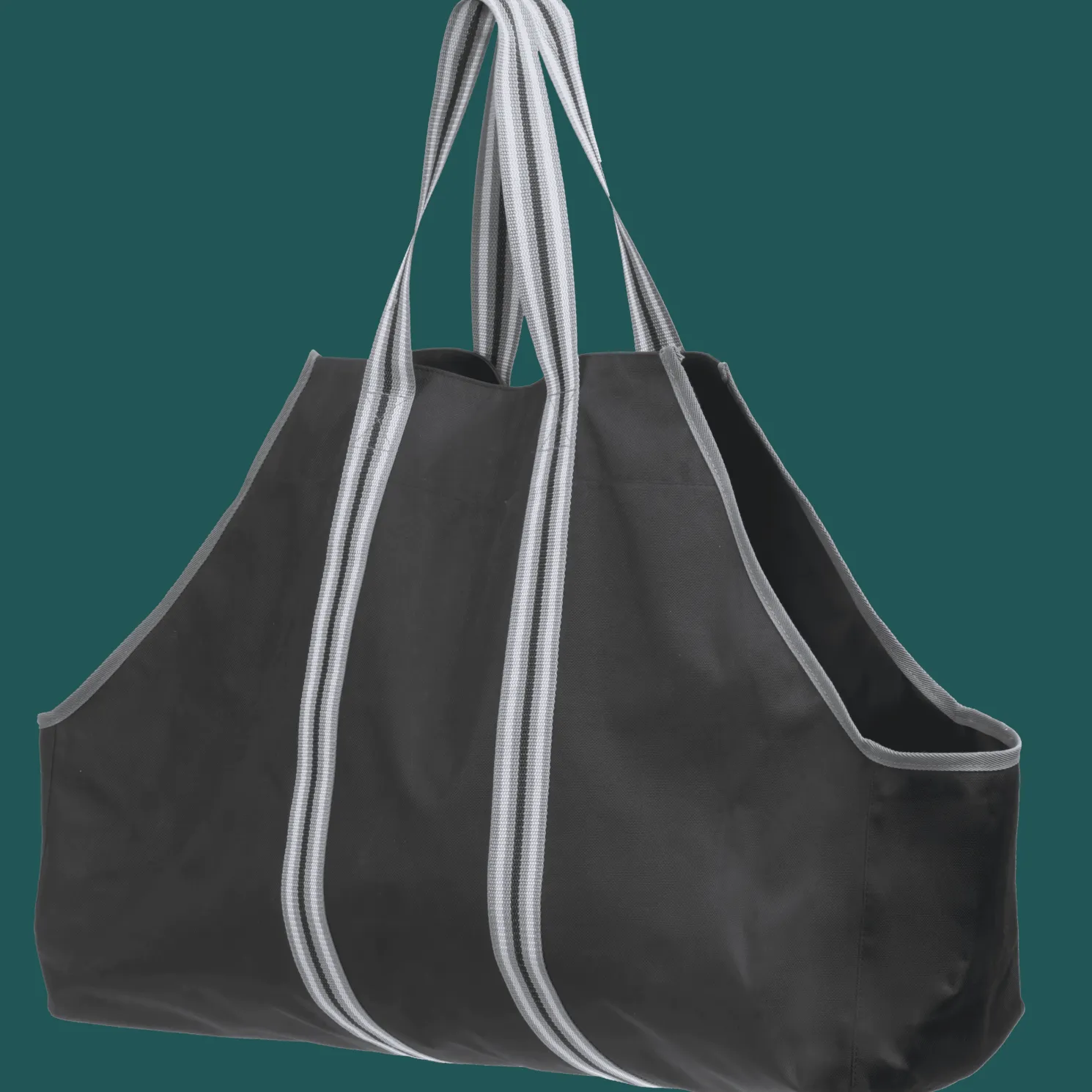 ShelterLogic Heavy Duty Firewood Bag 29x9x18 in. Black and Gray
