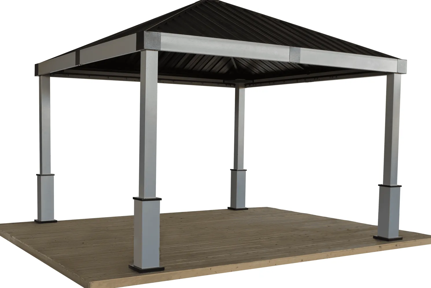 Sojag Lena 12 x 12 x 10 ft Grey Hard Top Gazebo