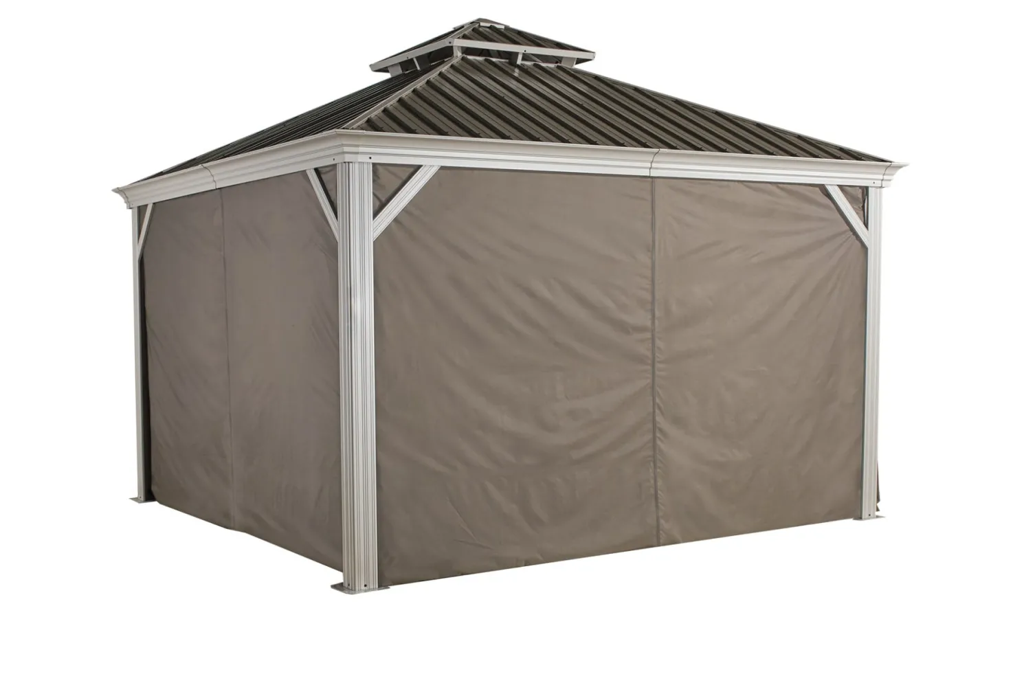 Sojag Monaco/Messina/Mykonos 12 x 14 x 7 ft Taupe Curtains for Ventura Gazebo