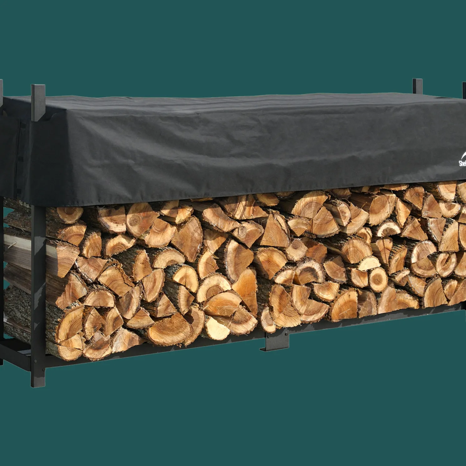 Ultra Duty Firewood Rack with Cover, 8 ft.